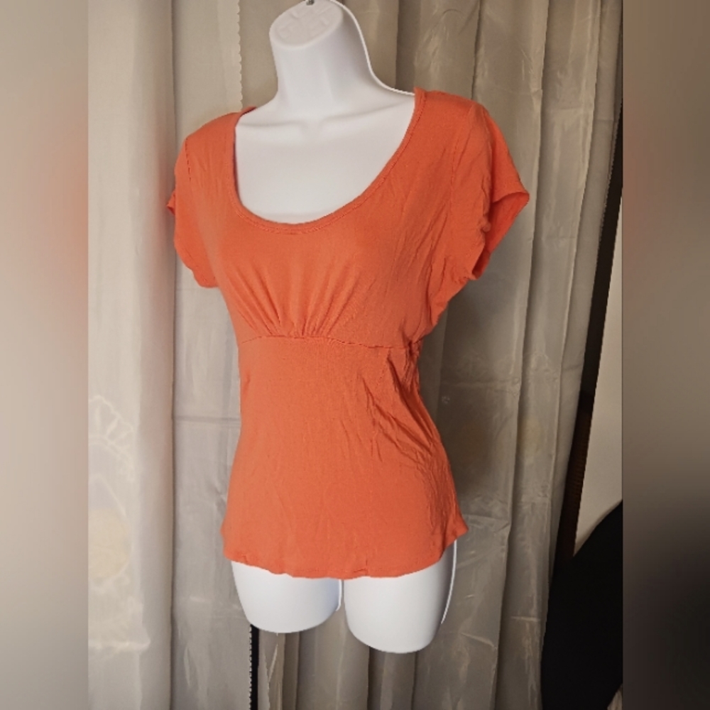 Venus top coral orange size l